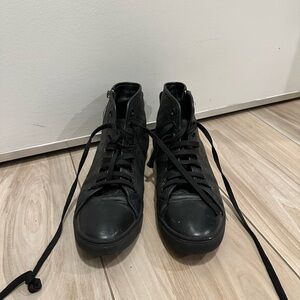 Louis Vuitton Black High-Top Sneakers